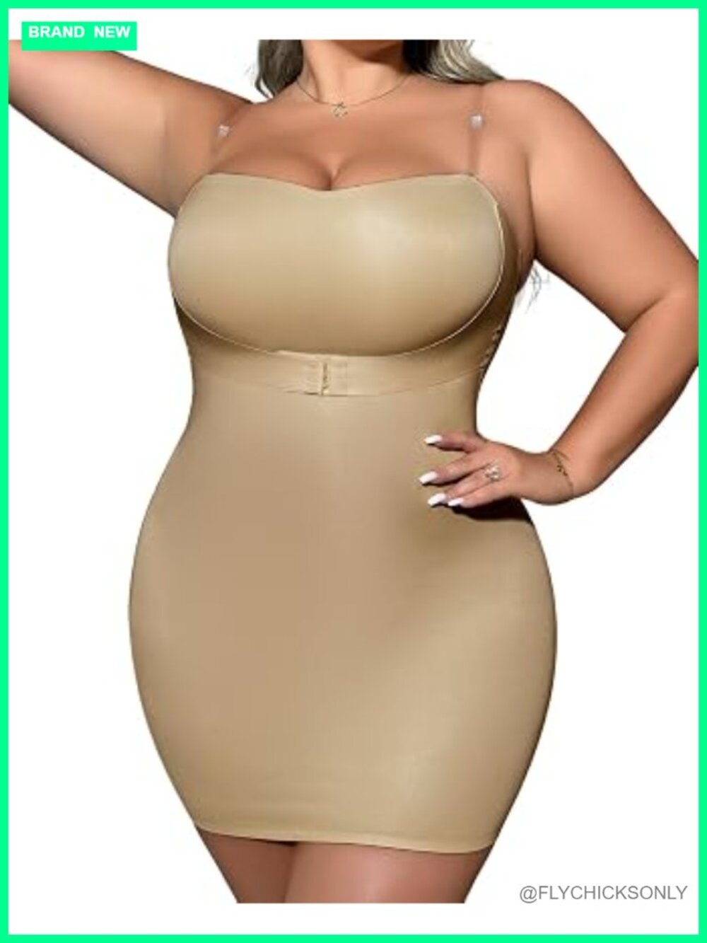 Seamless Full Body Shaper Tummy Control Bodysuit Shapewear Under Dress with - Picture 1 of 6
